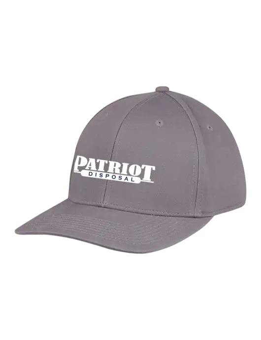 Premium Modern Structured Twill Charcoal Snapback Cap w/Patriot Disposal Logo