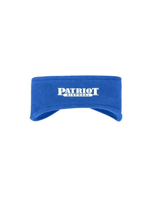 Royal Stretch Fleece Headband w/Patriot Disposal Logo