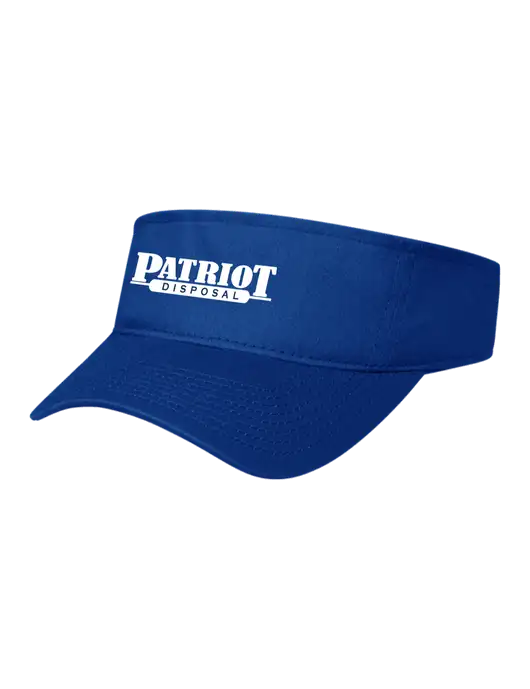 Royal Cap Visor w/Patriot Disposal Logo