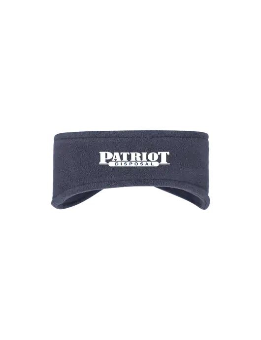 Navy Stretch Fleece Headband w/Patriot Disposal Logo