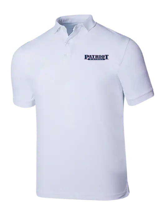 Callaway Ottoman Bright White Polo w/Patriot Disposal Logo
