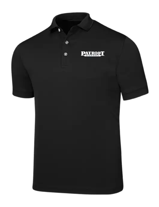 Callaway Ottoman Black Polo w/Patriot Disposal Logo