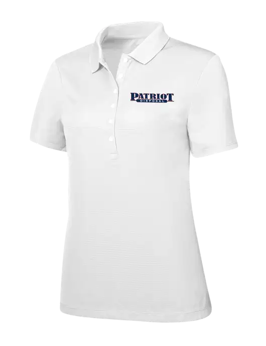 Callaway Womens Ottoman Bright White Polo w/Patriot Disposal Logo