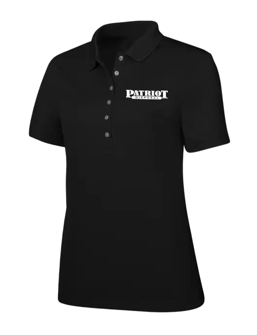 Callaway Womens Ottoman Black Polo w/Patriot Disposal Logo