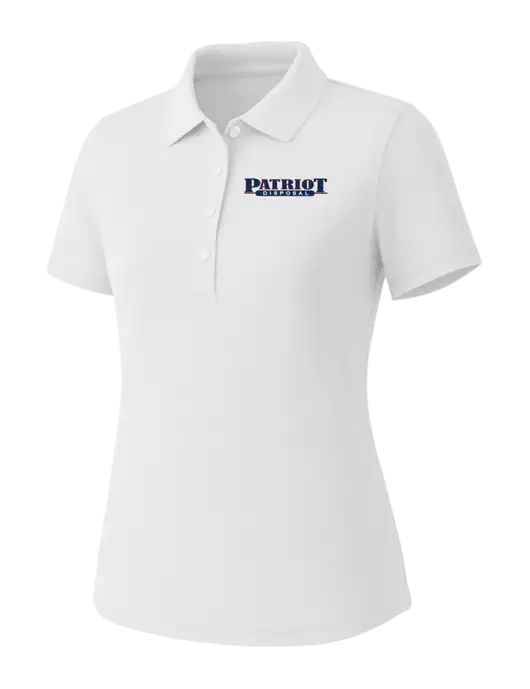 Callaway Womens Core Bright White Performance Polo w/Patriot Disposal Logo