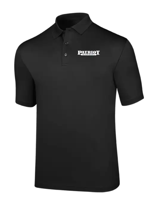 Callaway Opti-Dri Black Chev Polo w/Patriot Disposal Logo