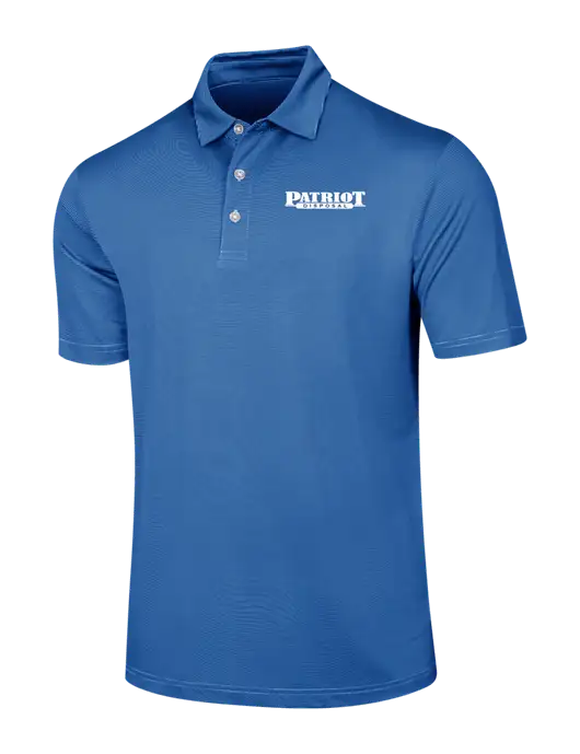 Callaway Royal Blue Fine Line Stripe Polo w/Patriot Disposal Logo