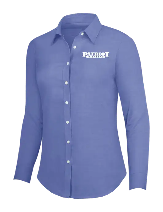 Navy Womens SuperPro Oxford Shirt w/Patriot Disposal Logo