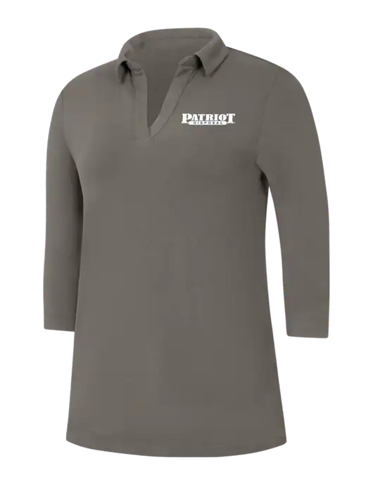 Womens Dark Grey Luxe Knit Tunic w/Patriot Disposal Logo