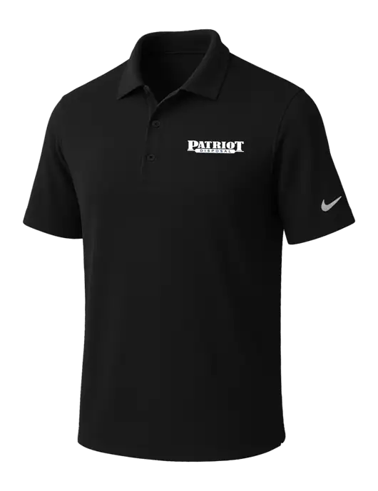 NIKE Black Dri-Fit Micro Pique Polo w/Patriot Disposal Logo