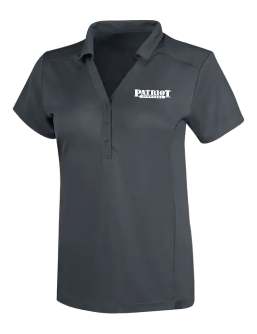 OGIO Dark Grey Womens Framework Polo w/Patriot Disposal Logo