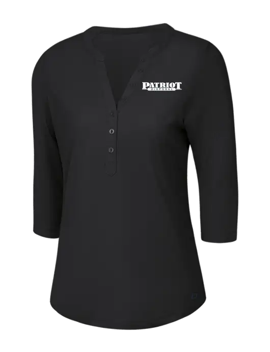 OGIO Blacktop Jewel Henley w/Patriot Disposal Logo
