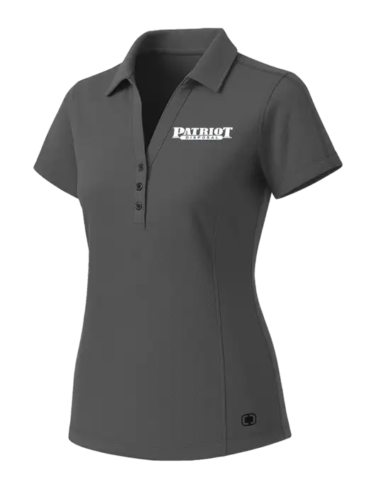 OGIO Womens Medium Grey ONYX Polo w/Patriot Disposal Logo