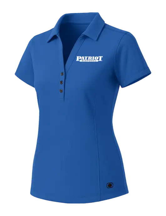 OGIO Womens Royal Blue ONYX Polo w/Patriot Disposal Logo