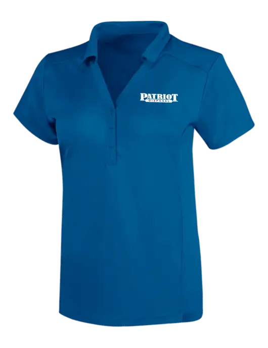 OGIO Royal Blue Womens Framework Polo w/Patriot Disposal Logo