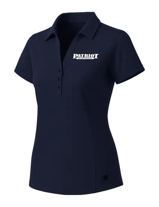OGIO Womens Navy ONYX Polo w/Patriot Disposal Logo