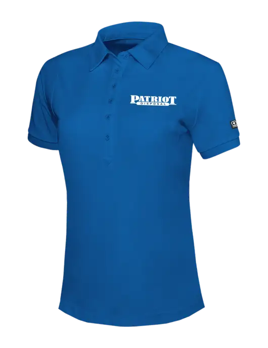 OGIO Womens Royal Blue Jewel Polo w/Patriot Disposal Logo