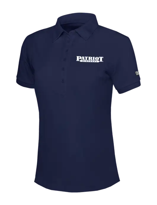 OGIO Womens Navy Jewel Polo w/Patriot Disposal Logo
