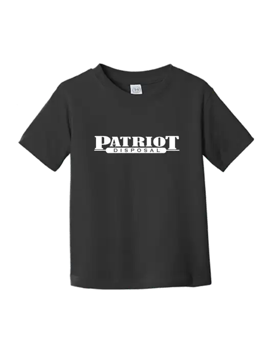 Rabbit Skins Black Toddler Fine Jersey Tee w/Patriot Disposal Logo