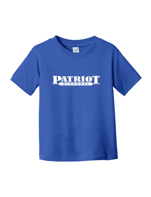 Rabbit Skins Royal Toddler Fine Jersey Tee w/Patriot Disposal Logo