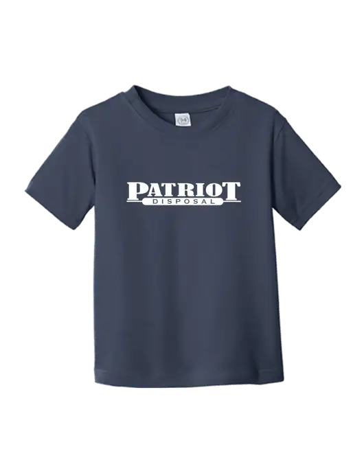 Rabbit Skins Navy Toddler Fine Jersey Tee w/Patriot Disposal Logo