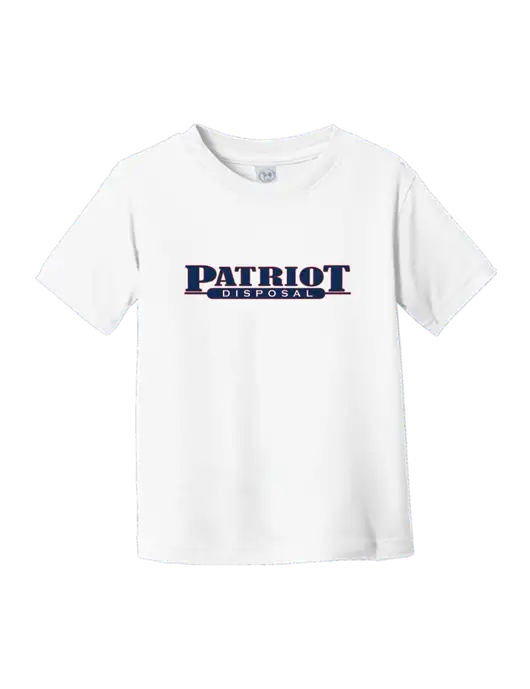 Rabbit Skins White Toddler Fine Jersey Tee w/Patriot Disposal Logo