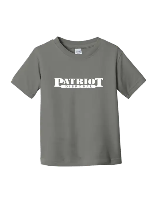 Rabbit Skins Charcoal Toddler Fine Jersey Tee w/Patriot Disposal Logo