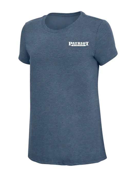 Womens Simply Soft Navy Frost 4.5oz  Poly/Combed Ring Spun Cotton T-Shirt w/Patriot Disposal Logo
