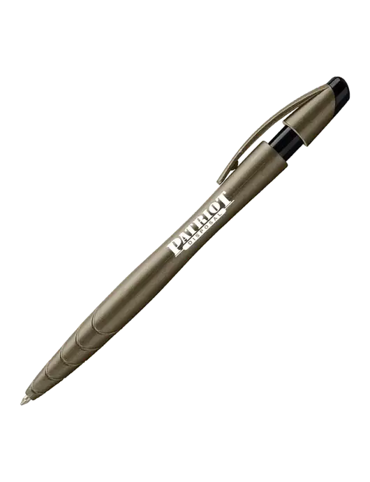 Awali Grey Metallic Pen - Black Ink w/Patriot Disposal Logo
