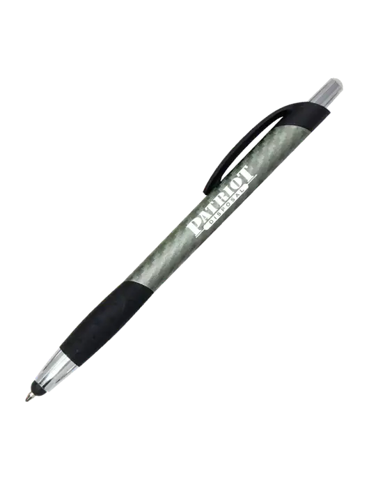 Sunray Gunmetal Stylus Pen w/Patriot Disposal Logo