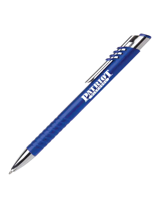 Schirhart Blue Pen - Black Ink w/Patriot Disposal Logo