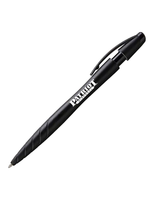 Awali Black Metallic Pen - Black Ink w/Patriot Disposal Logo