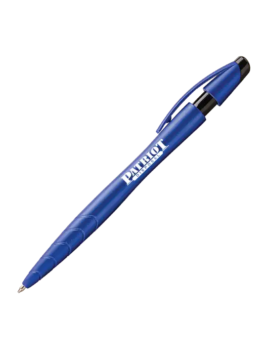 Awali Blue Metallic Pen - Black Ink w/Patriot Disposal Logo