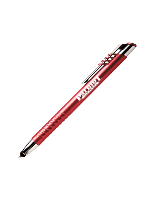 Schirhart Red Stylus Pen - Blue Ink w/Patriot Disposal Logo