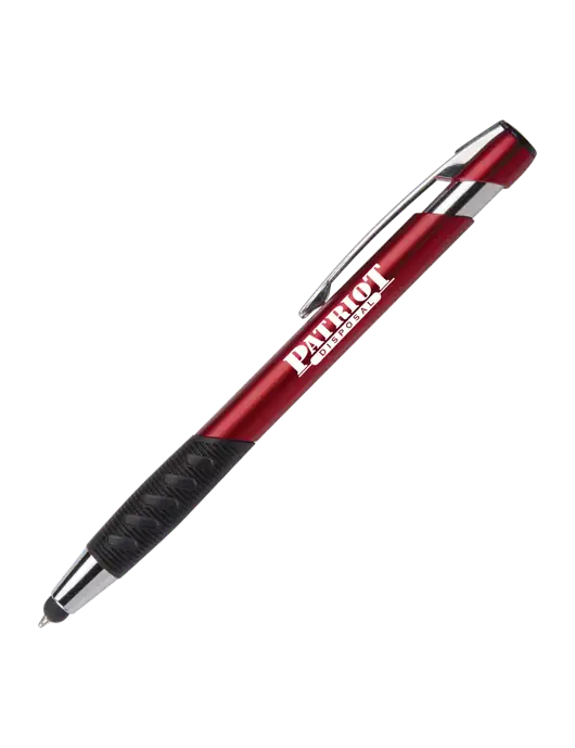 Alize Red Stylus Black Ink Pen w/Patriot Disposal Logo