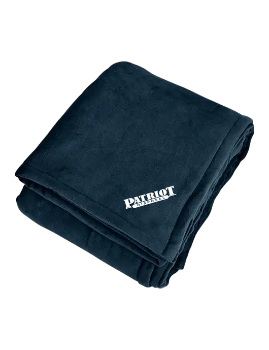 Mountain Lodge Navy Eclipse Blanket w/Patriot Disposal Logo