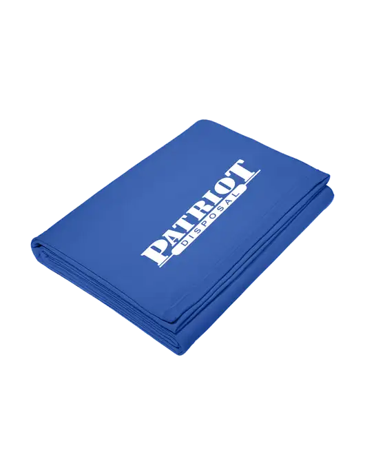 Core Royal Fleece Sweatshirt Blanket w/Patriot Disposal Logo
