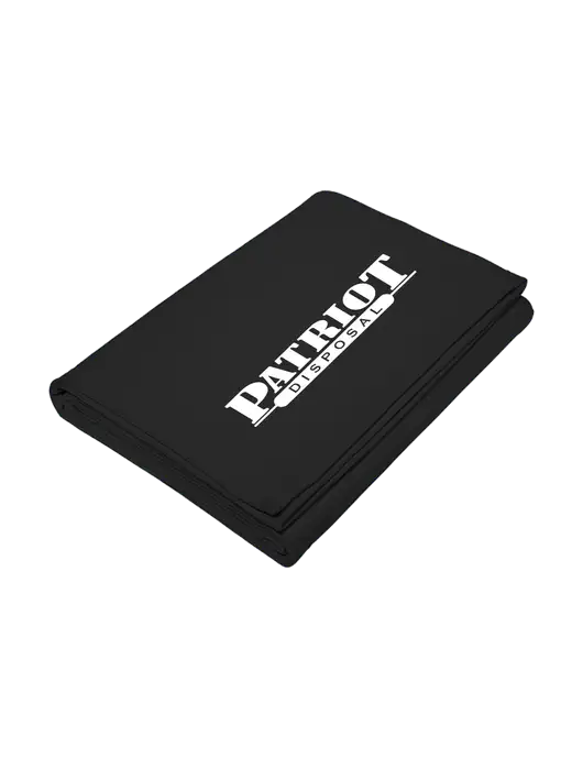 Core Black Fleece Sweatshirt Blanket w/Patriot Disposal Logo