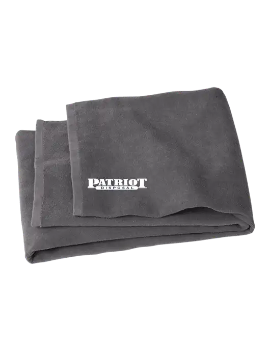 Graphite Beach Towel w/Patriot Disposal Logo