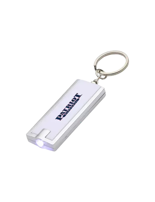 Simple Touch White LED Keychain w/Patriot Disposal Logo