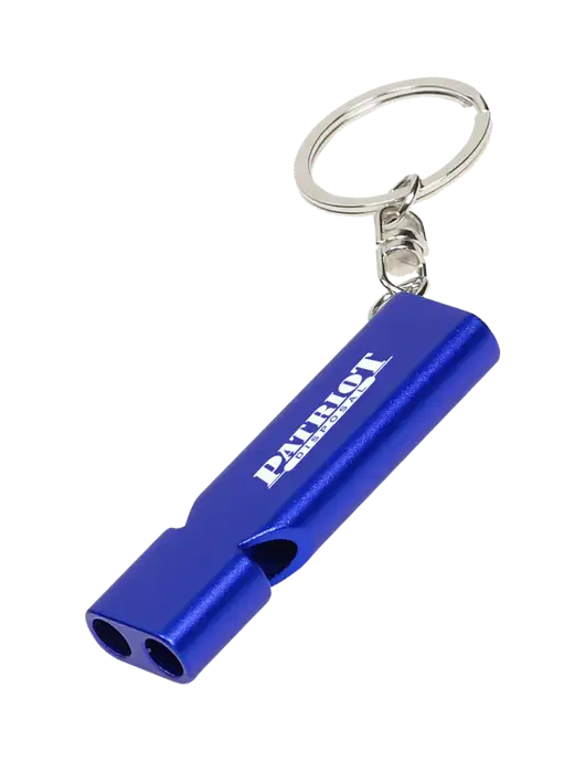 Quick Alert Blue Safety Whistle w/Patriot Disposal Logo
