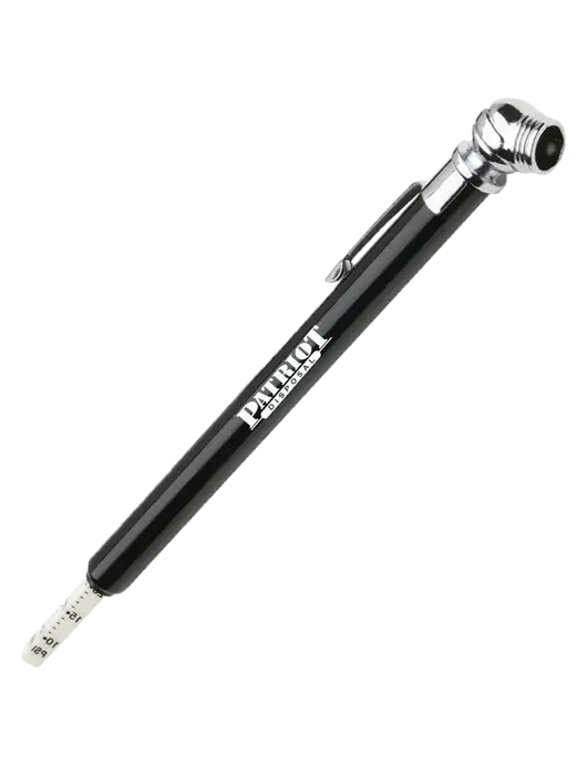 Quick View Black Tire Gauge w/Patriot Disposal Logo