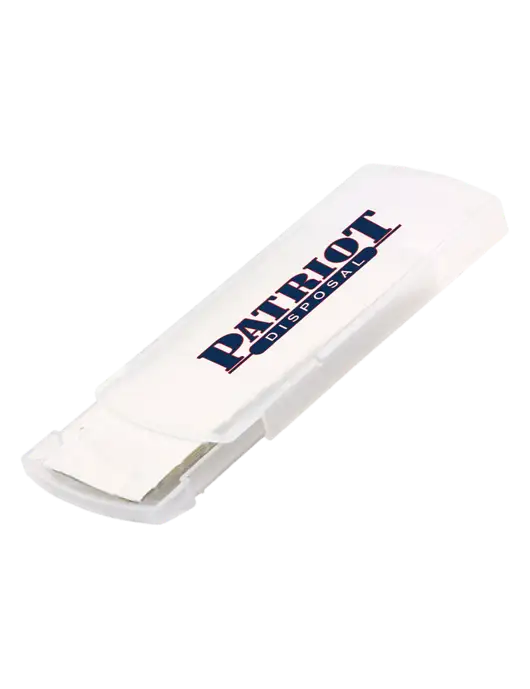 Slide Right Clear Bandage Dispenser w/Patriot Disposal Logo