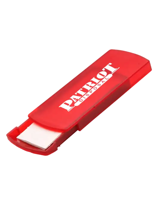 Slide Right Red Bandage Dispenser w/Patriot Disposal Logo
