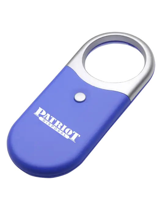 Compact Blue Magnifier Light w/Patriot Disposal Logo