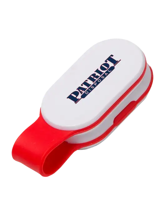 Magna Clip Red Personal Safety Light w/Patriot Disposal Logo