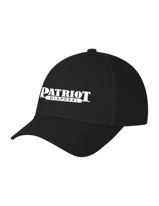 Black Structured Cap Hook & Loop w/Patriot Disposal Logo