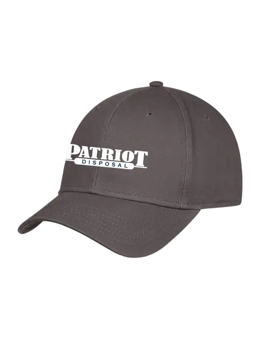 Charcoal Structured Cap Hook & Loop w/Patriot Disposal Logo