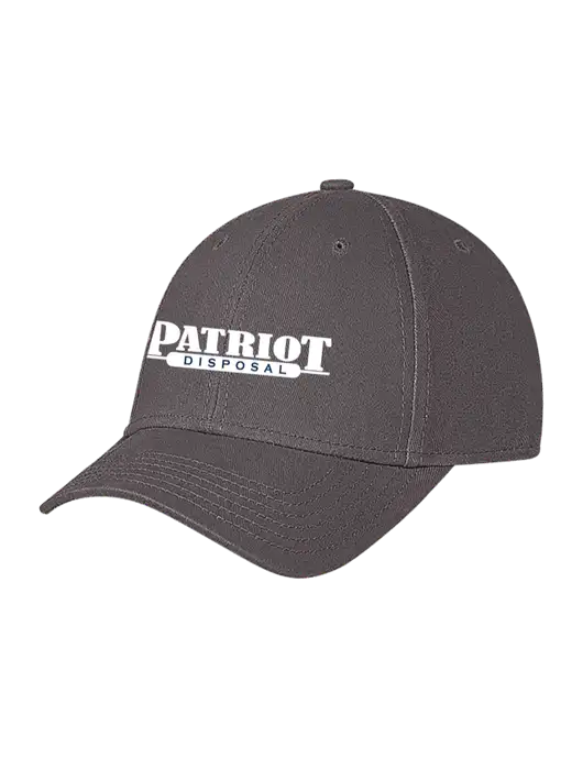 Medium Dark Grey Structured Soft Snap Closure Hook & Loop Cap w/Patriot Disposal Logo