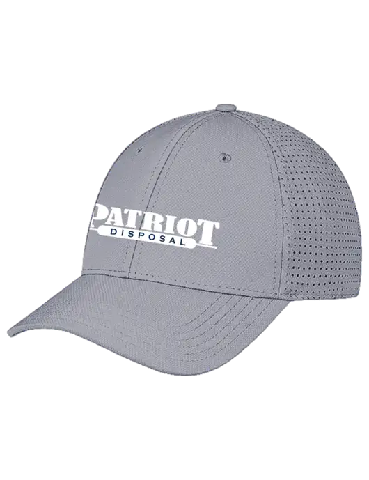 Grey Performance Stretchable Cap Hook & Loop w/Patriot Disposal Logo